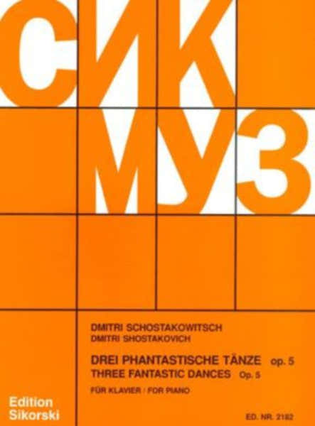 Chostakovitch - Trois Danses Fantastiques Op.5 - Piano