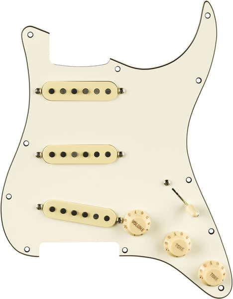 PRE-WIRED STRAT PICKGUARD PURE VINTAGE '59 W/RWRP MIDDE