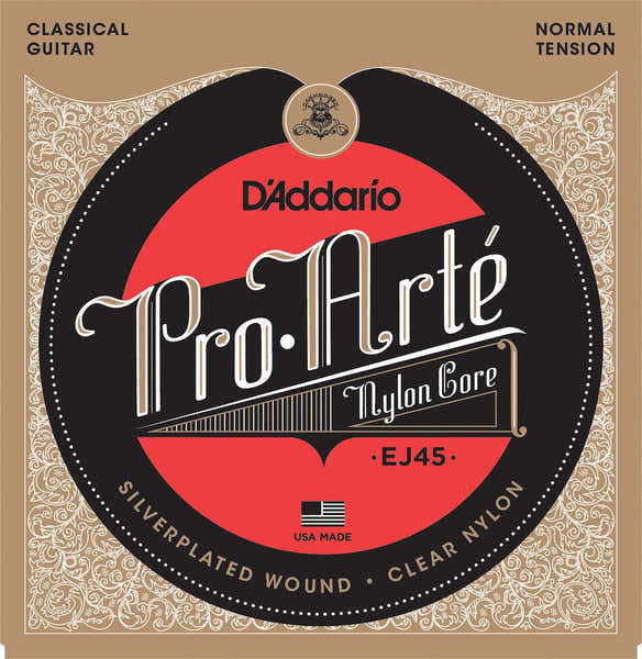 D'ADDARIO EJ45 PRO-ARTE NYLON CLASSICAL GUITAR STRINGS NORMAL TENSION