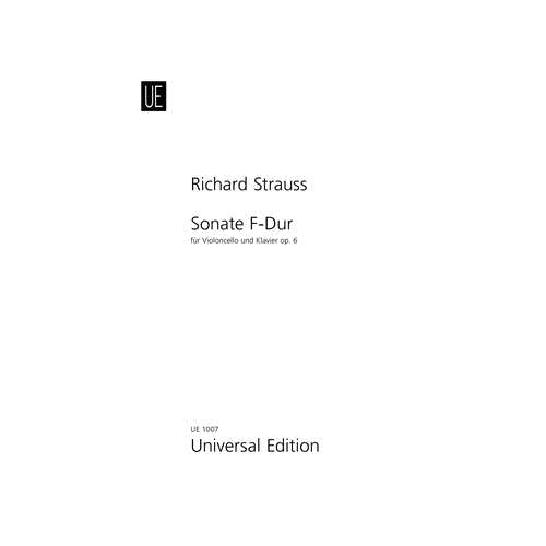 STRAUSS R. - SONATE F-DUR - VIOLONCELLE ET PIANO