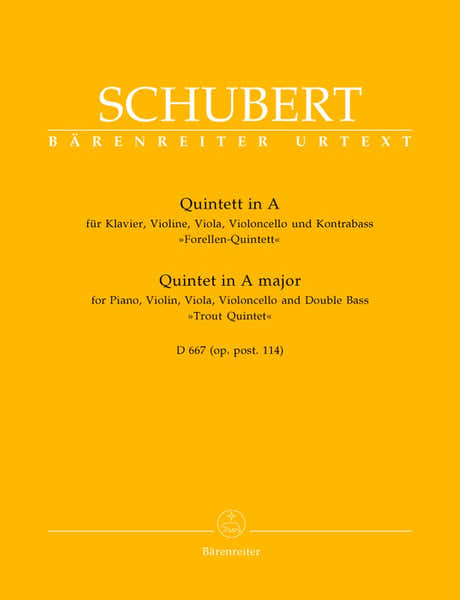 Schubert F. - Quintette "la Truite" En La Majeur D 667 (op.post.114)