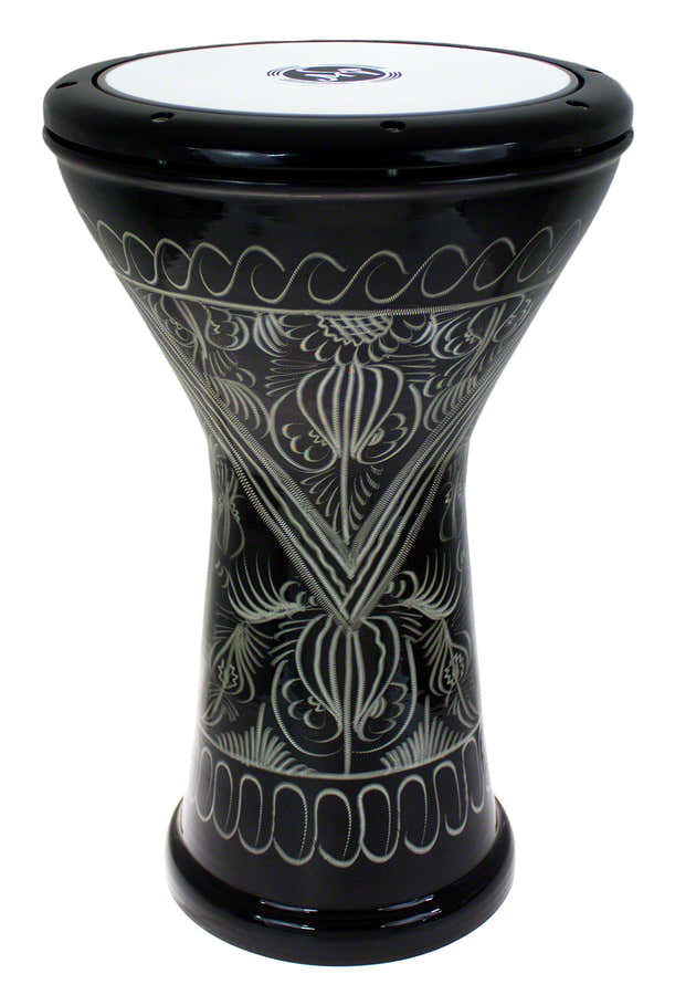 EAB-E-BK - ALU BASS DOUMBEK - ENGRAVED BLACK
