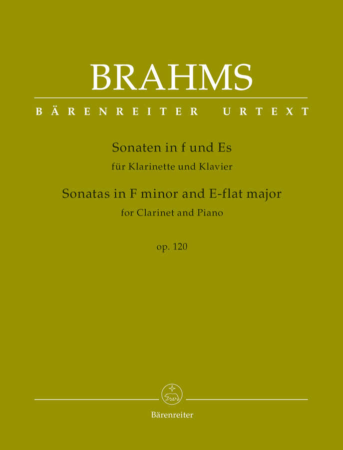 Brahms J. - Sonaten in f-Moll & Es-Dur Op.120 für Klarinette & Klavier