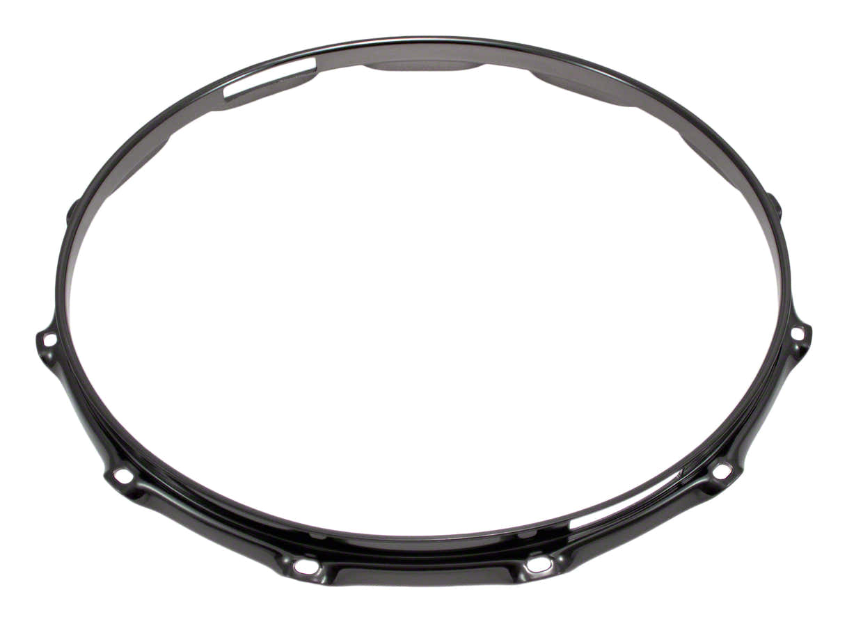 H23-14-12S-BK - 14" SPANNREIFEN SNAREUNTERSEITE 12-LOCH SCHWARZE SUPER DREIFACHE FLANSCH 2.3MM