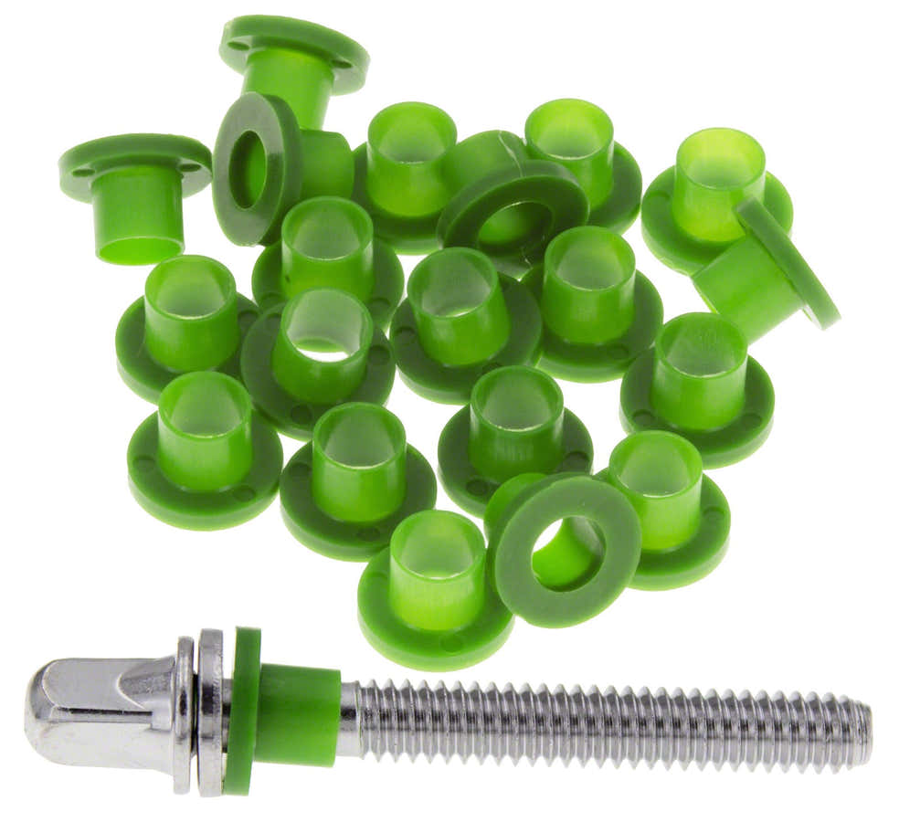 TRW20G - NYLON TENSION ROD WASHERS - GREEN (X20)