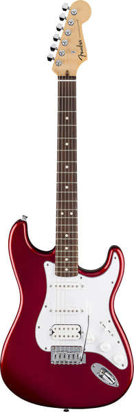 Fender Standard Stratocaster HSS LRL Weißes Schlagbrett Candy Cola