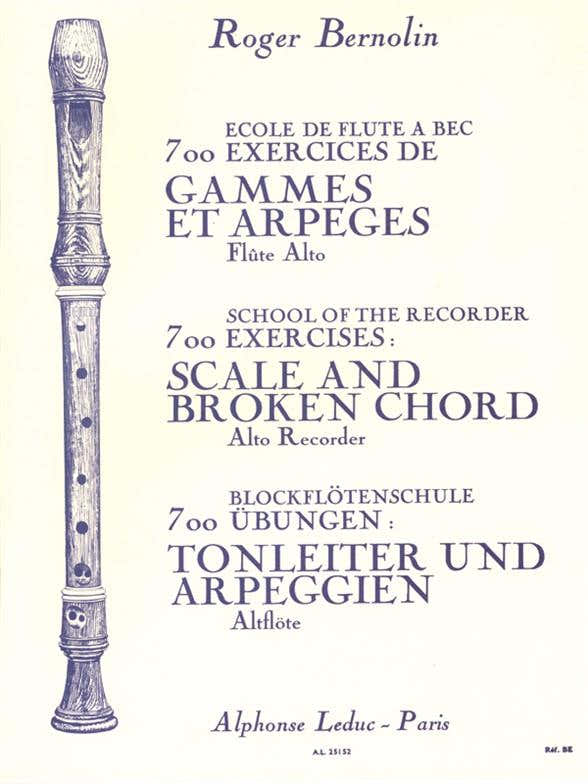 Bernolin R. - Ecole De Flûte À Bec Alto