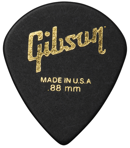 Moderne Gitarrenplektren 6er-Pack Schwarz .88mm Gitarrenplektren