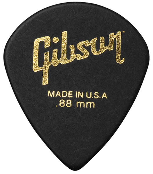 Gibson Accessories Moderne Gitarrenplektren 6er-Pack Schwarz .88mm Gitarrenplektren