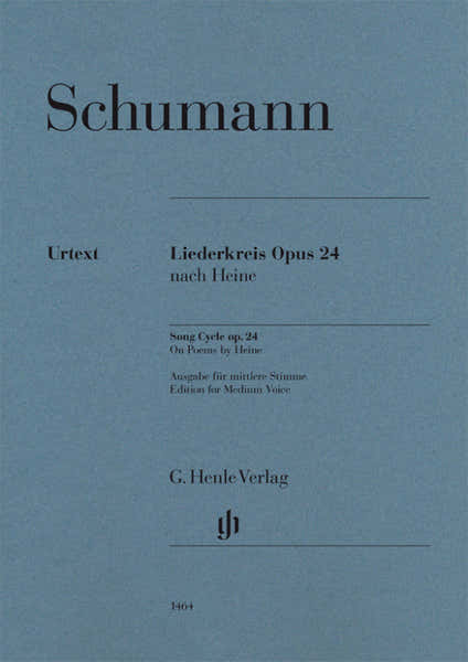 Henle Verlag Schumann Robert - Liederkreis Op.24 - Voix Moyenne & Piano