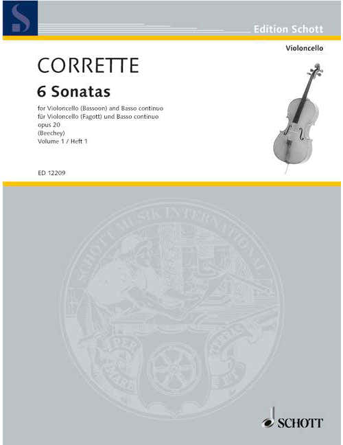 Corrette - Les Délices De La Solitude Op. 2 - Violoncelle (bassoon) et Basso Continuo