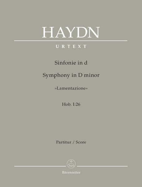 Haydn J. - Symphony In D Minor "lamentazione" Hob. I:26 - Score