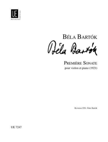 Bartok B. - Erste Sonate - Violine und Klavier
