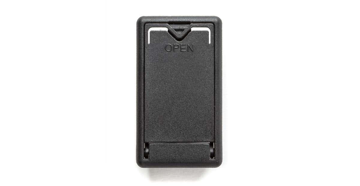 Schwarzes Batteriefachgehäuse