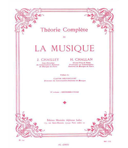 Chailley / Challan - Theorie De La Musique Vol.2