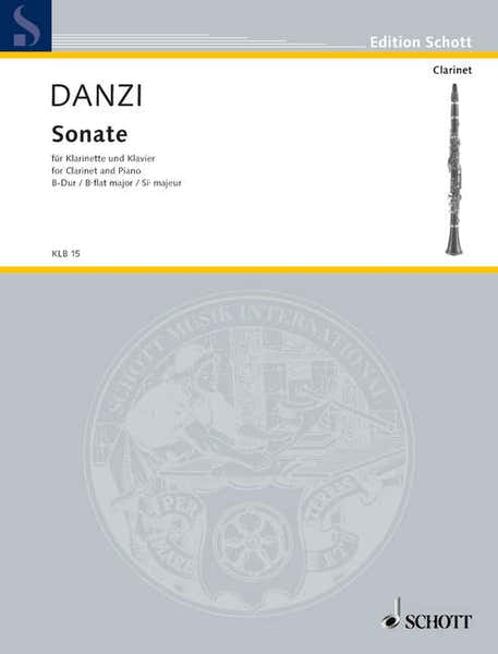 Danzi Franz - Sonate BB Major - Clarinet And Piano