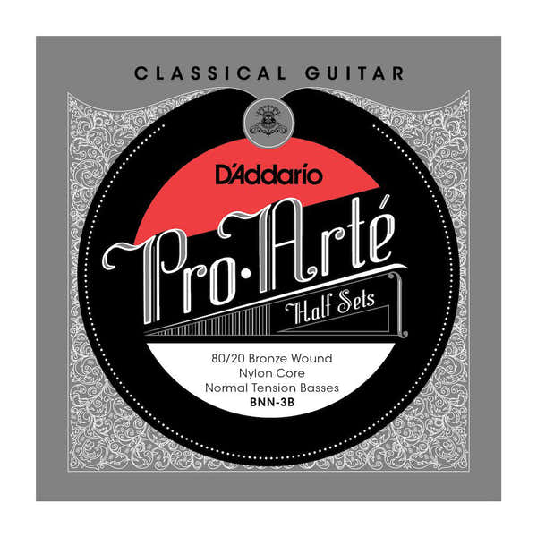 D'ADDARIO BNN-3B PRO-ARTE SET OF 3 BASS STRINGS FOR CLASSICAL GUITAR NORMAL TENSION