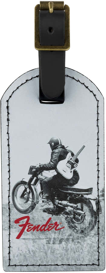 Fender Gepäckanhänger Vintage-Werbung Motorradfahrer