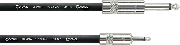 Cordial MODULAR PATCH CABLE JACK MINIJACK MONO 3 M