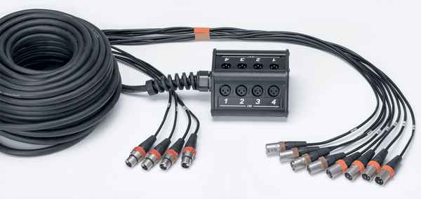 Stagebox 8 Eingänge 4 Ausgänge XLR-Kabel 15 M