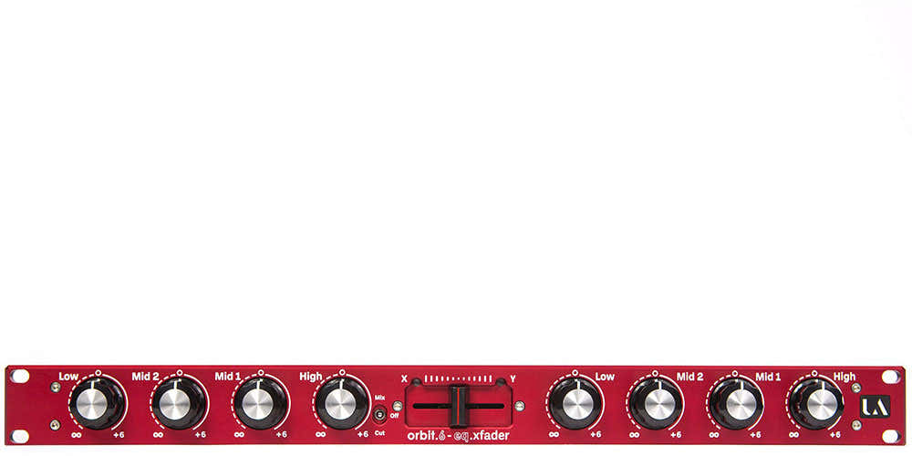 ORBIT.6 ISO/X-Fader Rackmount Mixer red