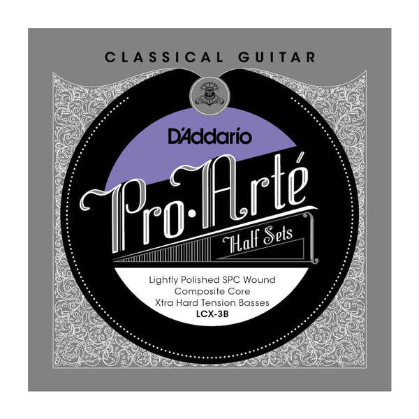 D'ADDARIO LCX-3B SET OF 3 BASS STRINGS FOR CLASSICAL GUITAR
