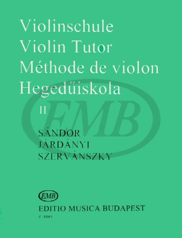 SANDOR / JARDANYI / SZERVANSZKY - VIOLINSCHULE 2 - VIOLON