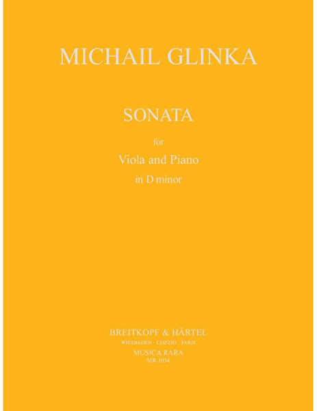 GLINKA - SONATE IN D-MOLL - ALTO ET PIANO