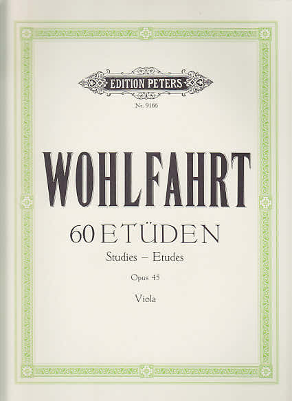 Wohlfahrt - 60 Etüden Op.45 für Bratsche