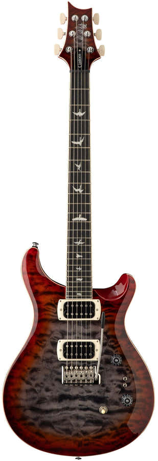 Custom 24-08 SE Quilt Holzkohle-Kirsche Burst