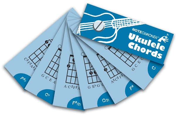 NOTECRACKER UKULELE CHORDS UKE CARDS - UKULELE
