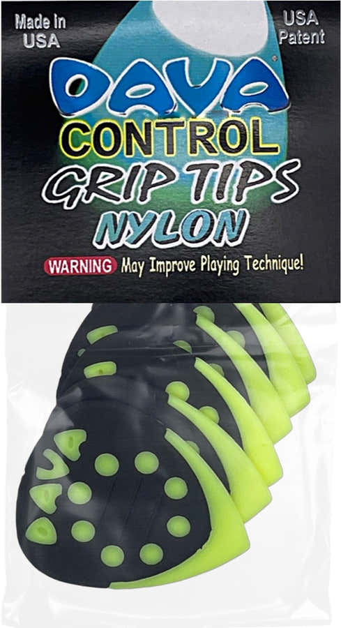 Plektren Grip Tips Nylon Beutel mit 6 Stück