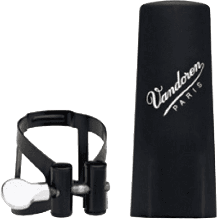 Vandoren LIGATURE M/O Eb BLACK UND KAPSEL PLASTIK - LC52BP