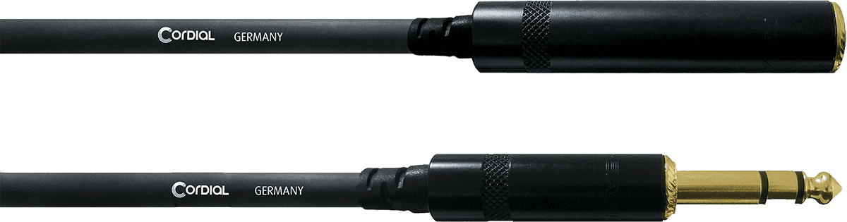 Stereo-Audiokabel Klinke Stecker/Klinke Buchse 5 M