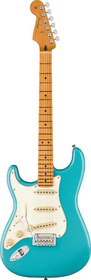 Stratocaster LH Player II MN Aquatone Blue - Überholt