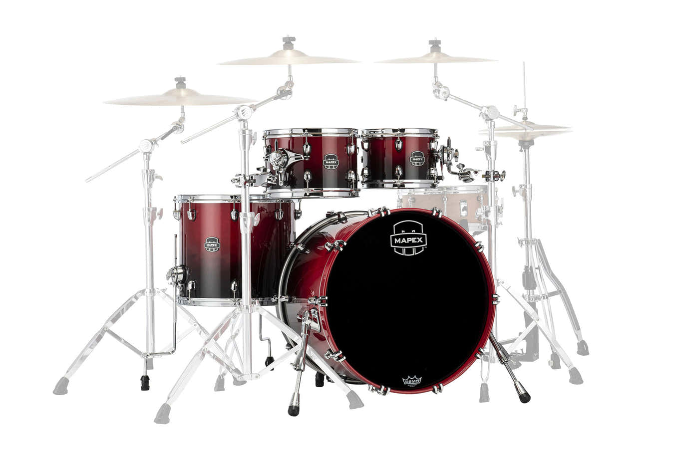 SATURN 4 DRUMS SCARLET FADE