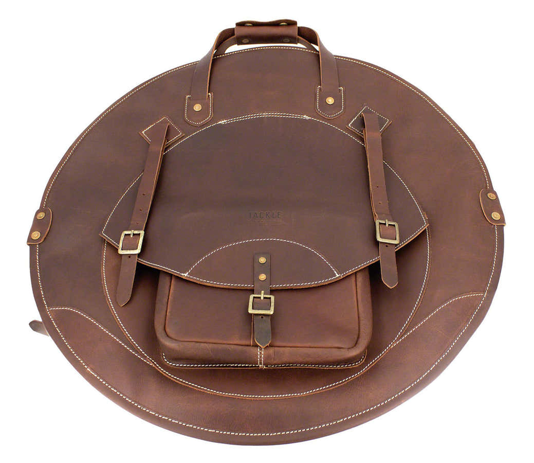Cymbal-Lederrucksack 22 - Braun