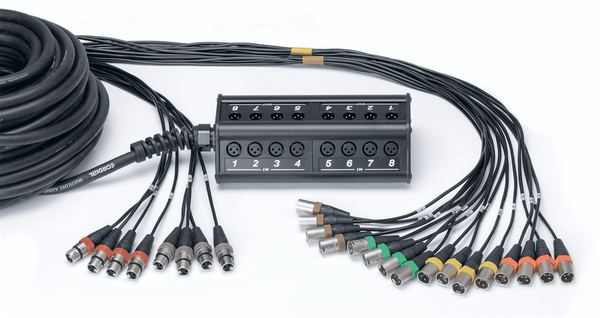 Stagebox 16 Eingänge 8 Ausgänge XLR-Kabel 30 M