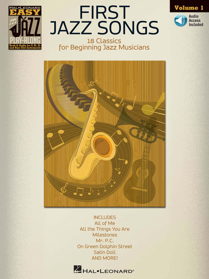 Easy Jazz Play Along Volume 1 First Jazz Songs + Audio En Ligne - Bass Clef Instruments