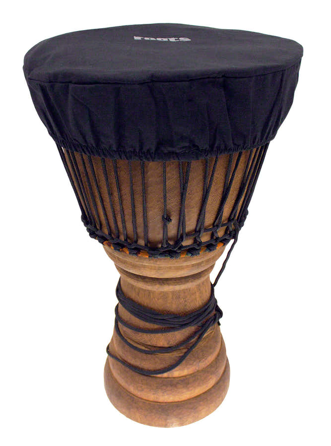 Schutzhülle Djembe-Fell 35-38 CM Baumwolle Schwarz