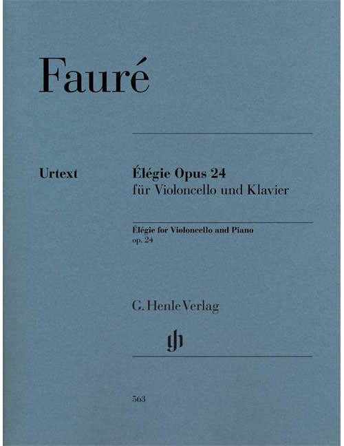 Faure Gabriel - Elegie Op. 24 - Violoncelle et Piano