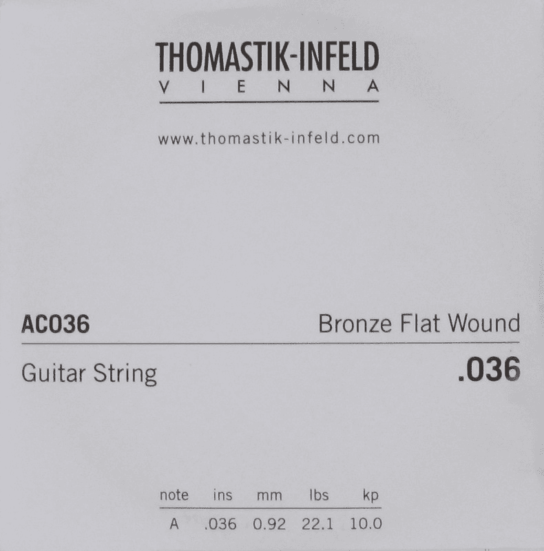 ACOUSTIC GUITAR STRINGS PLECTRUM ACOUSTIC SERIES. NICKEL-FREE.036