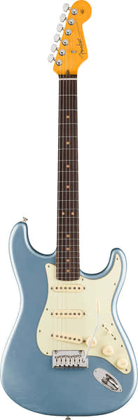 Fender Stratocaster '60s American Ultra Luxe Vintage SSS RW Eisblau Metallic