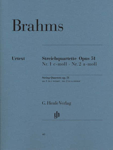 Brahms J. - String Quartets In C Minor And A Minor Op. 51