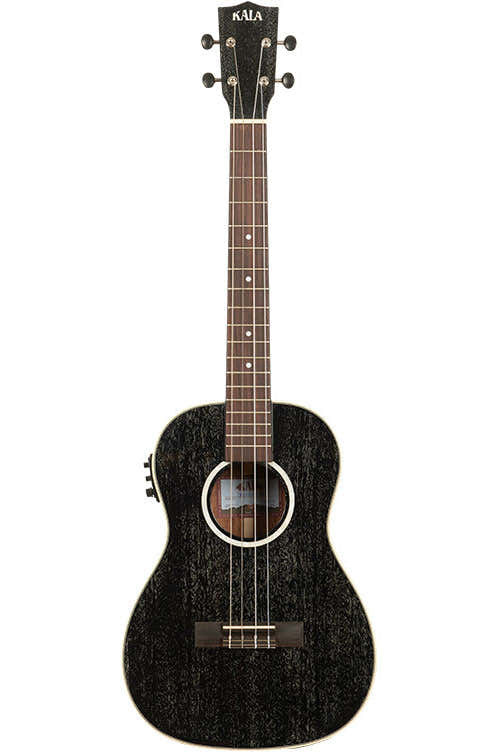Black Doghair Mahogany Bariton-Elektroakustik + Tasche