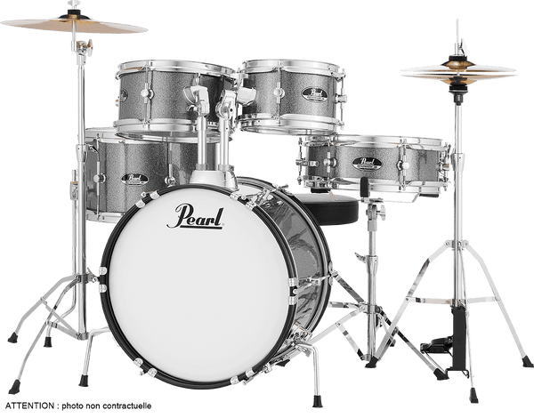 Pearl ROADSHOW JUNIOR 16 GRINDSTONE SPARKLE + SOLAR CYMBALS