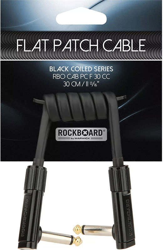 Flaches Coil-Patchkabel - 4 Bis 30 Cm - Schwarz