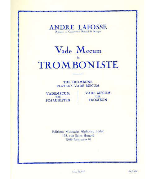 Lafosse A. - Le Vade Mecum Du Tromboniste