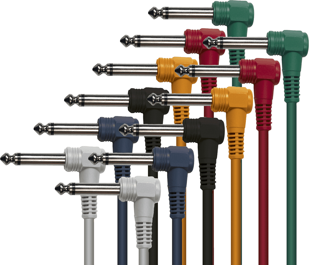 Kabel Abgewinkelt Mono M Jack Abgewinkelt Mono M 30 CM - 6er-Pack