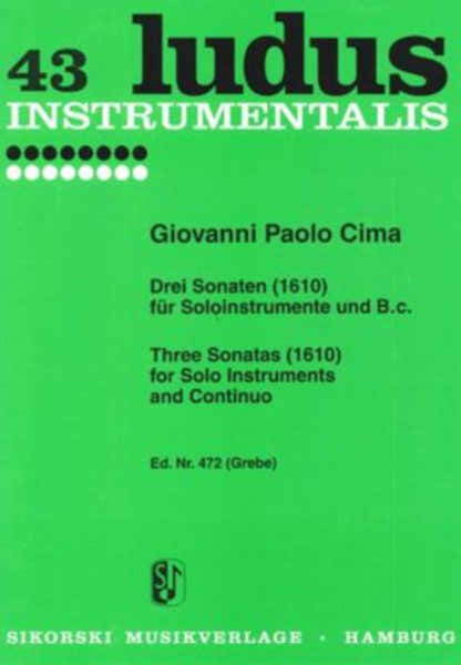 Cima G.P. - Drei Sonaten (1610) Fur Soloinstrumente Und B.C